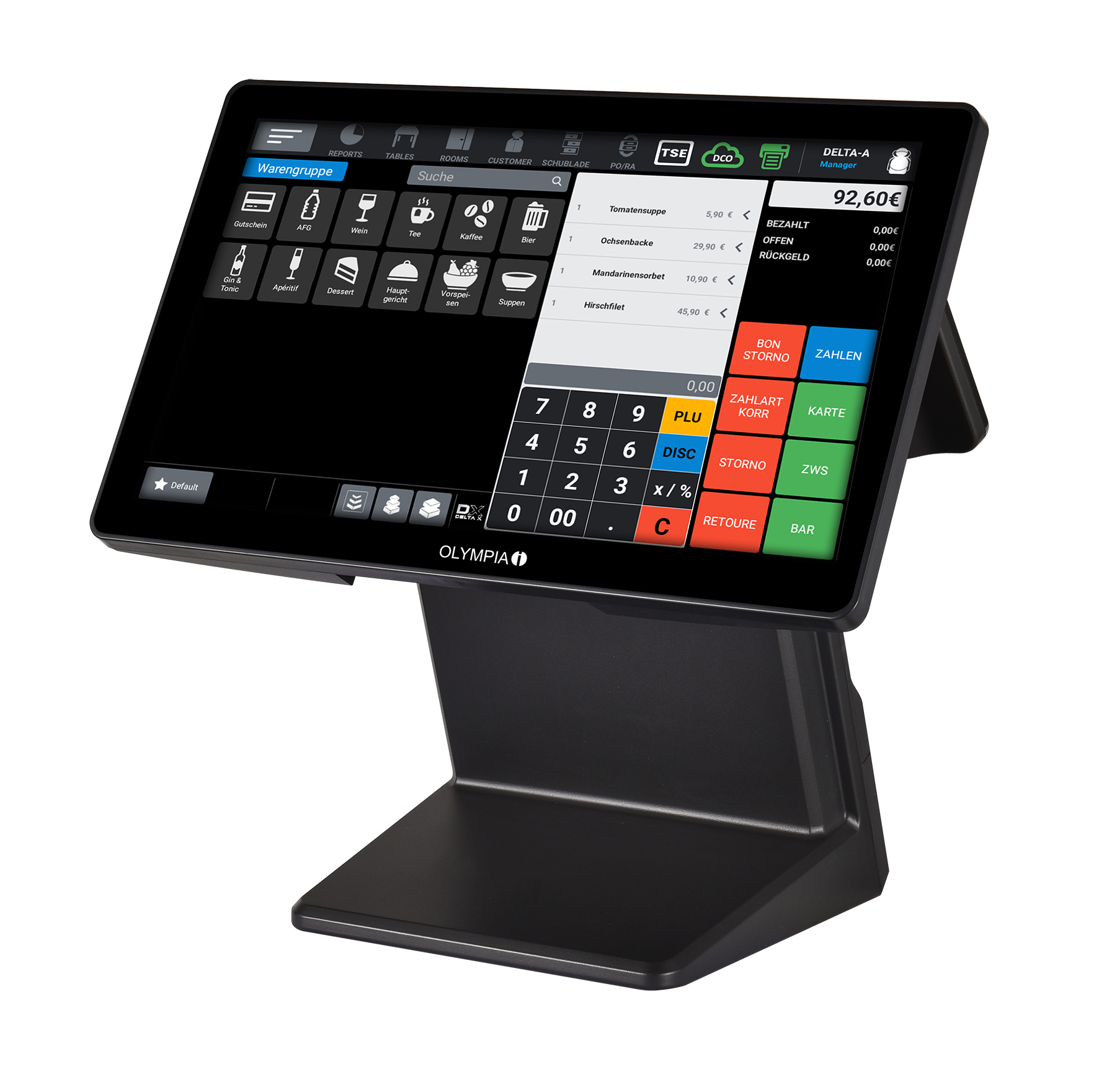 Olympia T400DK - TSE - Touch-Display 15,6
